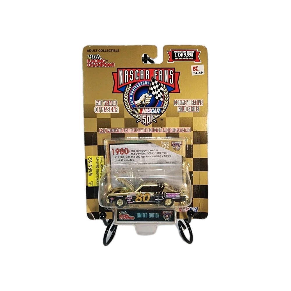 Racing Champions Nascar Fans 50th Ann Gold Commemorative Series #80 Issue 32